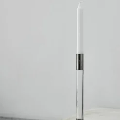 Lumiere Ljusstake 26,5 cm 2-pack, silver/glas