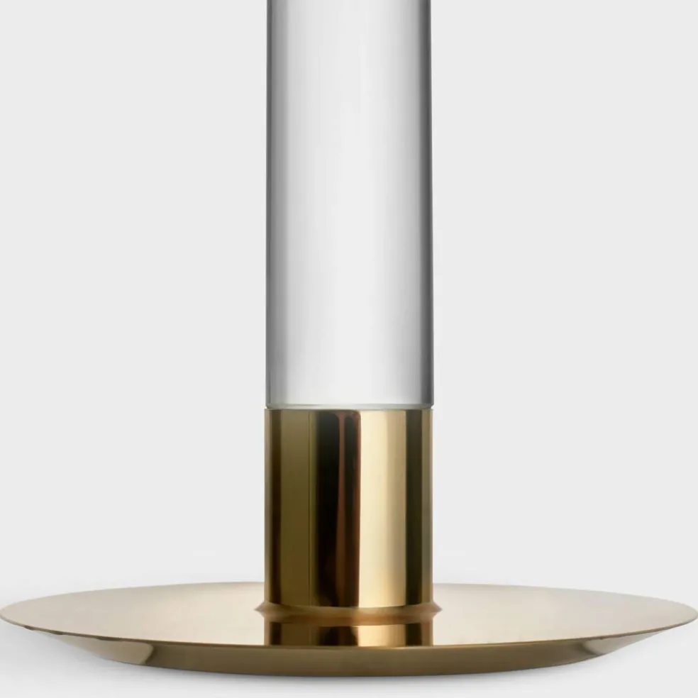 Lumiere Ljusstake 26,5 cm, silver/glas