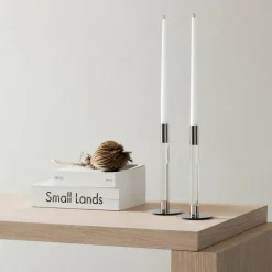 Lumiere Ljusstake 26,5 cm, silver/glas