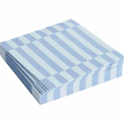Lunch servett, light pink/dark blue