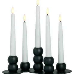 Lykke LED adventsljusstake, krom