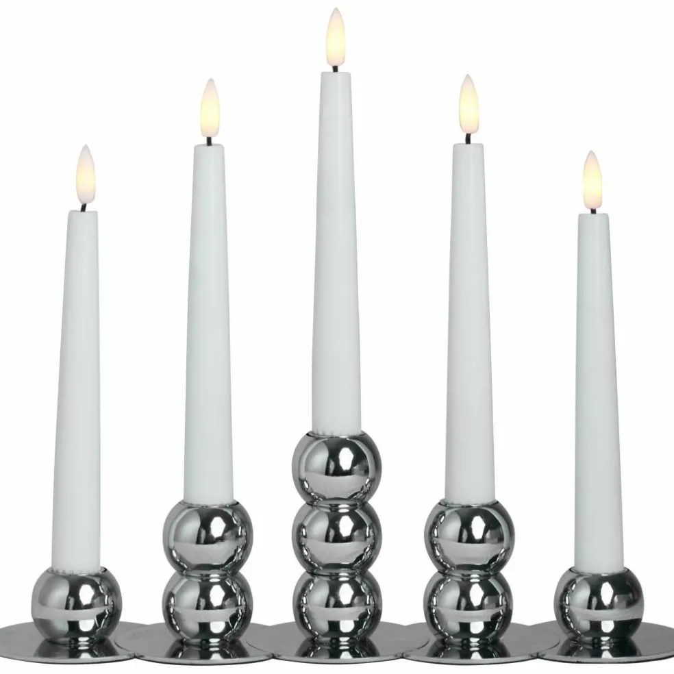 Lykke LED adventsljusstake, svart