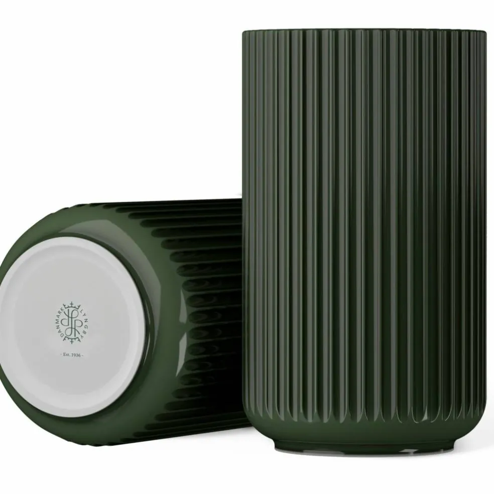 Lyngby vas 31 cm, mörkgrön