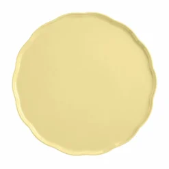 Madeleine serveringsfat rund, vanilj