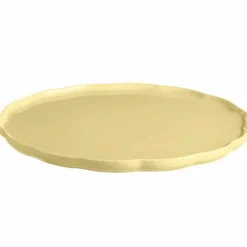 Madeleine serveringsfat rund, vanilj