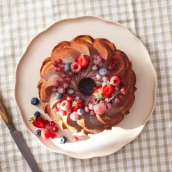 Madeleine Serveringsfat rund, cream