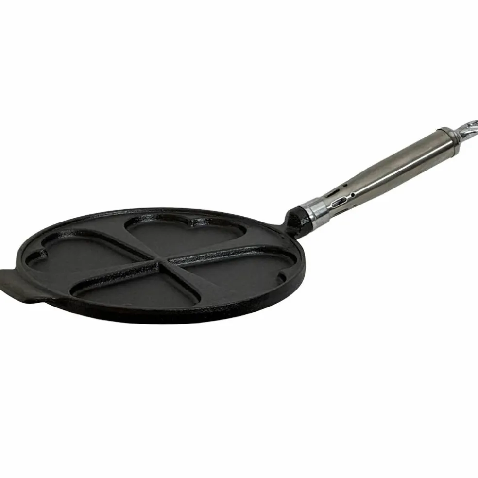 Maestro gjutjärnsplättpanna hjärtan 25 cm