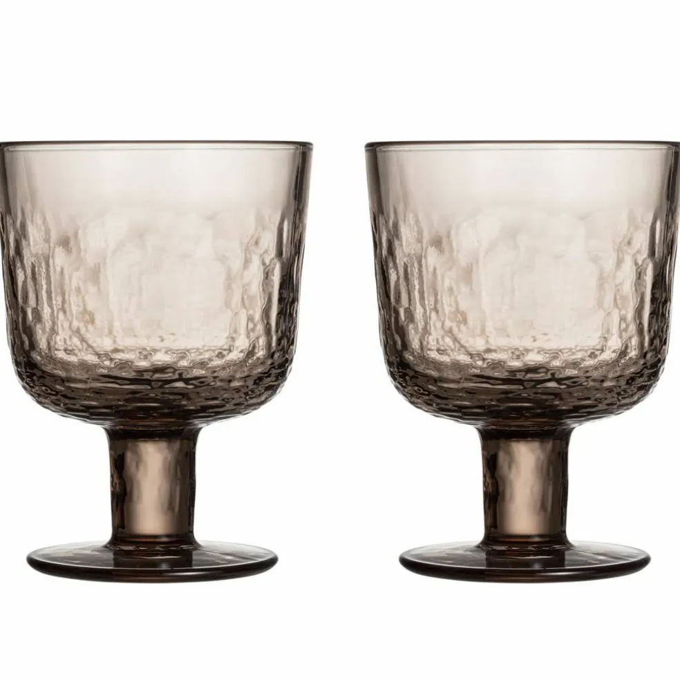 Mainio glas på fot 30 cl 2-pack, mocka