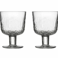 Mainio glas på fot 30 cl 2-pack, mocka