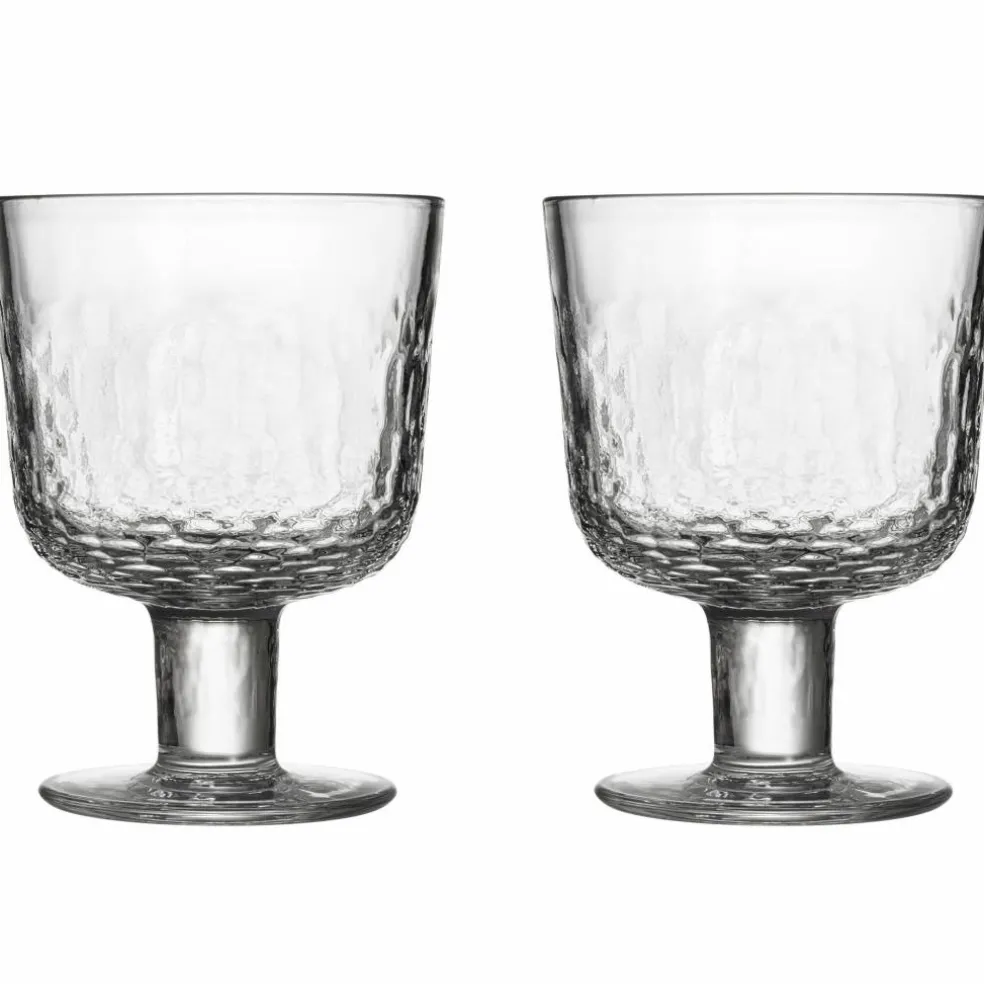 Mainio glas på fot 30 cl 2-pack, mocka