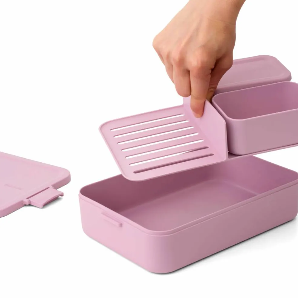 Make & Take bento matlåda stor, lilac pink
