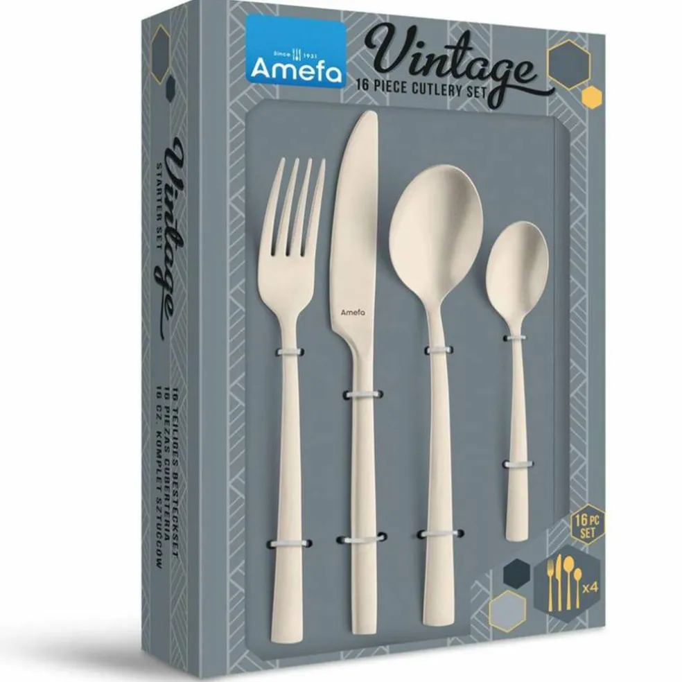 Manille Vintage Silver 16 delar, champagne