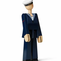 Marinsoldat, mörkblå/vit