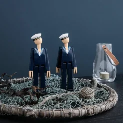 Marinsoldat, mörkblå/vit