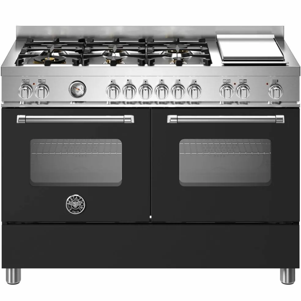 MAS126G2ENET Master gasspis med dubbelugn, 120 cm, mattsvart