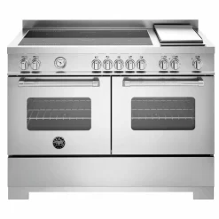 MAS125I2ENET2 Master induktionsspis 120 cm med 5 zoner, stekbord och 2 ugnar, mattsvart