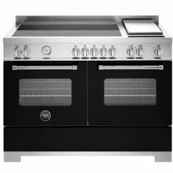 MAS125I2ENET2 Master induktionsspis 120 cm med 5 zoner, stekbord och 2 ugnar, mattsvart