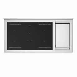 MAS125I2EXT2 Master induktionsspis 120 cm med 5 zoner, stekbord och 2 ugnar, rostfritt stål