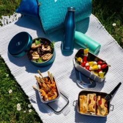 Matlåda med snap-lock 800 ml, rostfritt stål