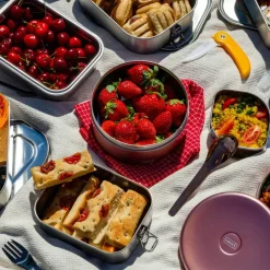 Matlåda med snap-lock 800 ml, rostfritt stål
