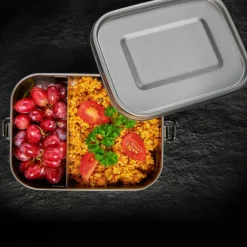 Matlåda med snap-lock 800 ml, rostfritt stål