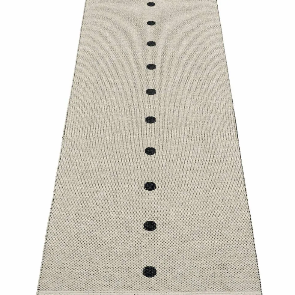 Matta Peg, 70 x 140 cm, black/linen