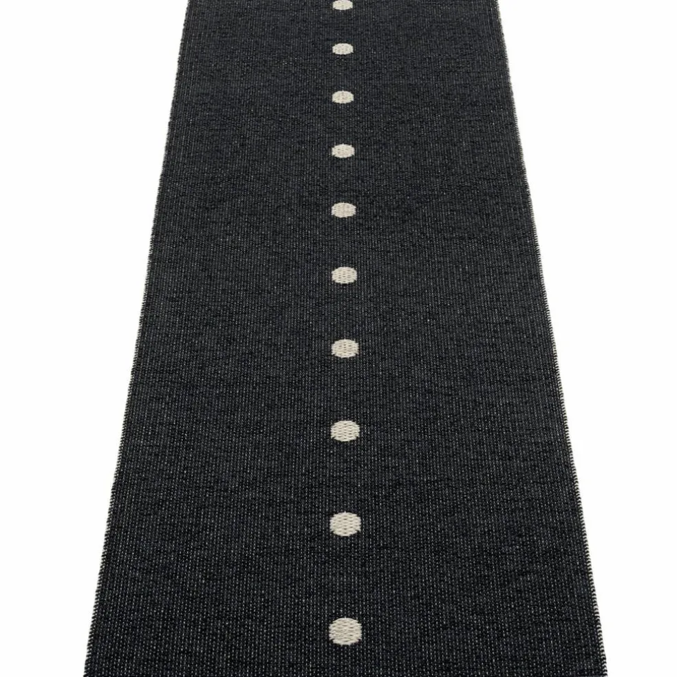 Matta Peg, 70 x 140 cm, black/linen