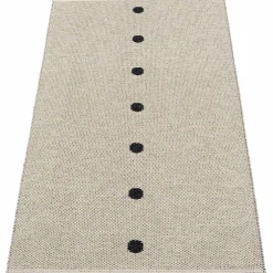 Matta Peg, 70 x 140 cm, black/linen