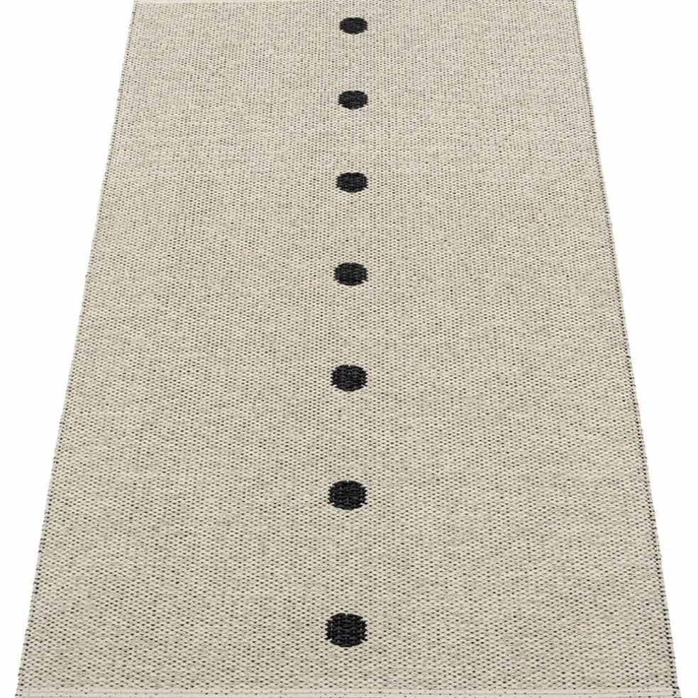 Matta Peg, 70 x 140 cm, black/linen