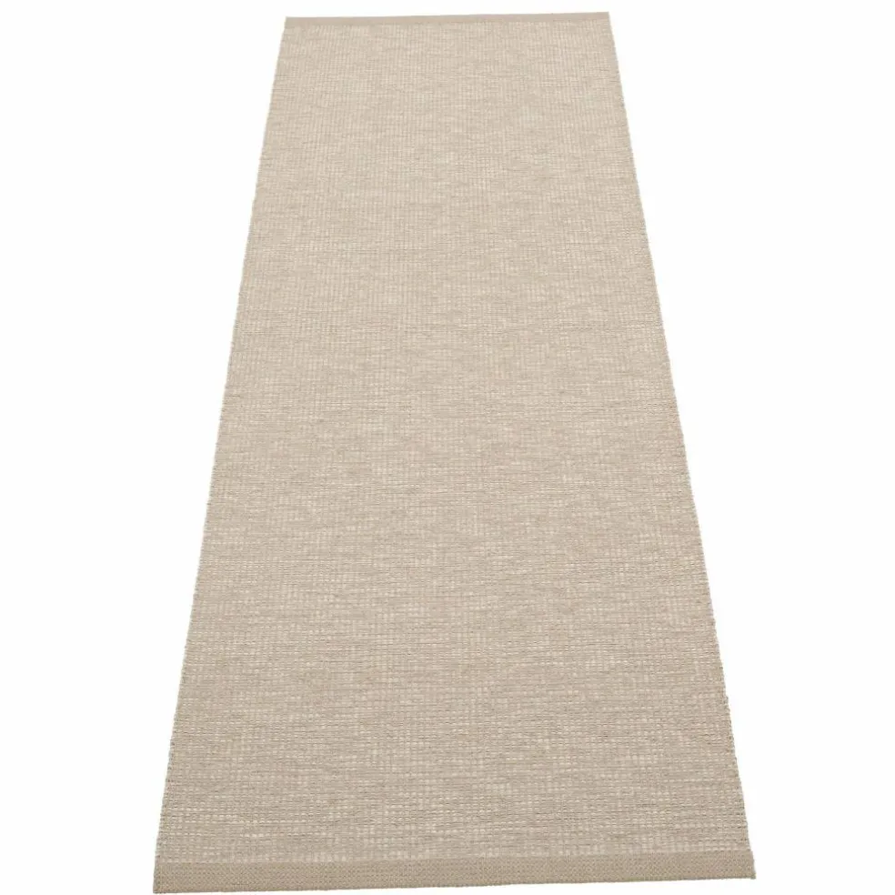 Matta 225x70 cm, dark linen/linen