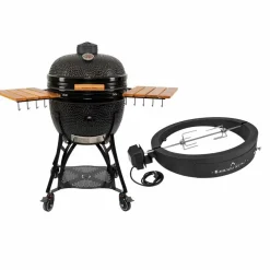 Maxi Gen 2 kamadogrill med Grillmästarens rotisserie, svart