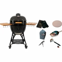 Maxi Gen 2 kamadogrill med tillbehörspaket, svart