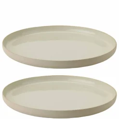 Middagstallrik 24 cm 2-pack, grå