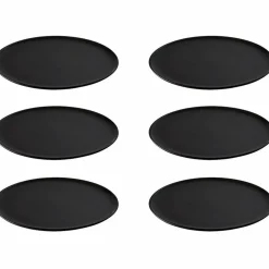 Middagstallrik 28 cm, 6 st, titanium black