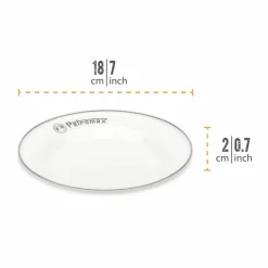 Middagstallrik 26 cm, vit 2-pack