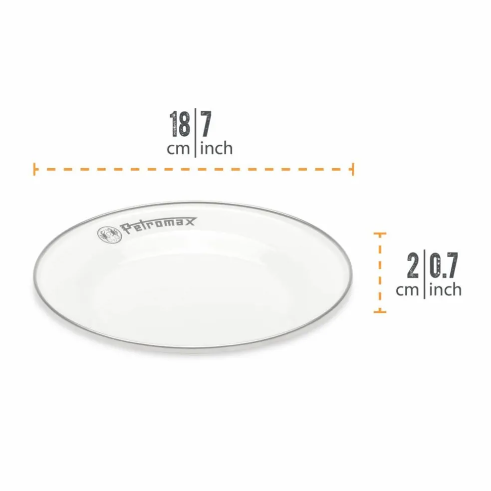 Middagstallrik 26 cm, vit 2-pack