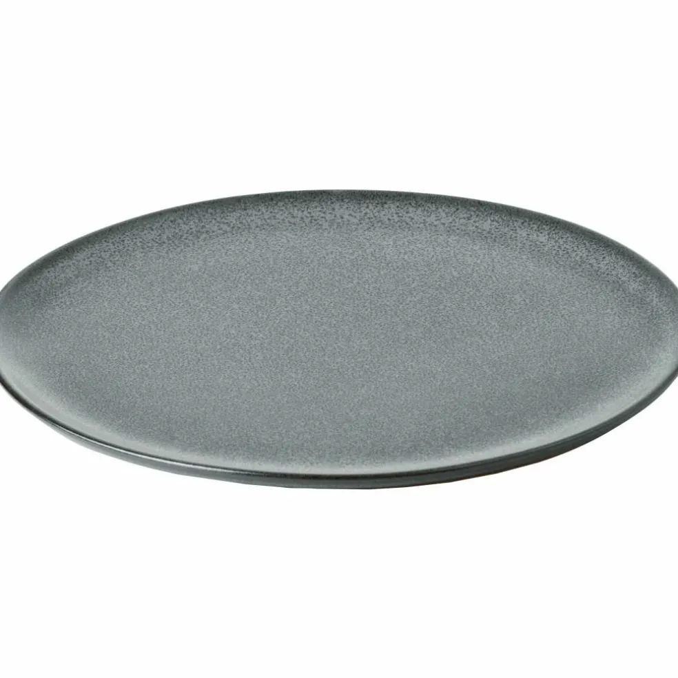 Middagstallrik, metallisk brun