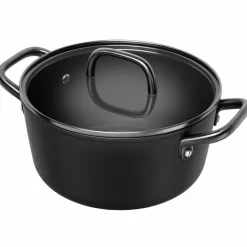 Milano gryta med glaslock 24 cm, brun