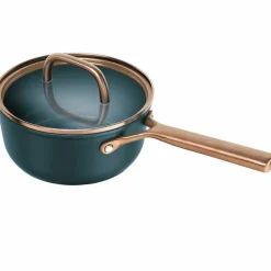 Milano kastrull med glaslock 18 cm, blå