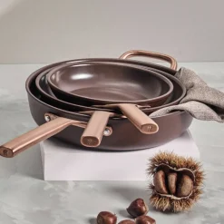 Milano stekpanneset 24 & 28 cm, djupblå