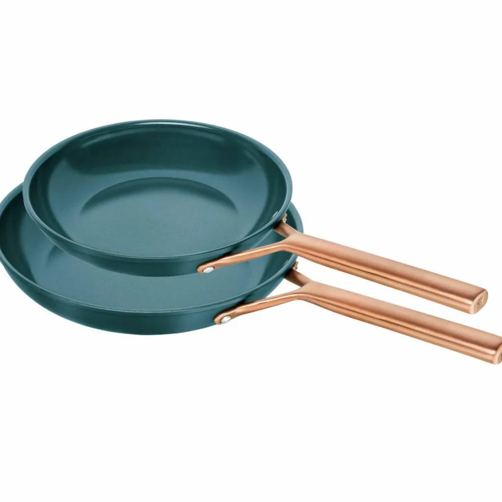 Milano stekpanneset 24 & 28 cm, djupblå