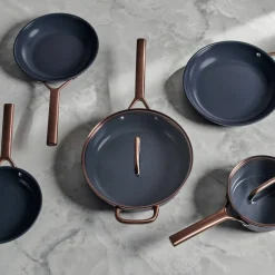 Milano traktörpanna med glaslock 28 cm, svart
