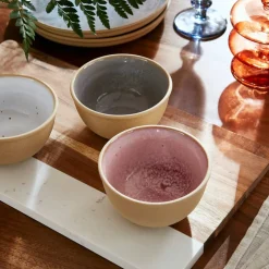 Minerals skål 11 cm 4-pack, rose quartz