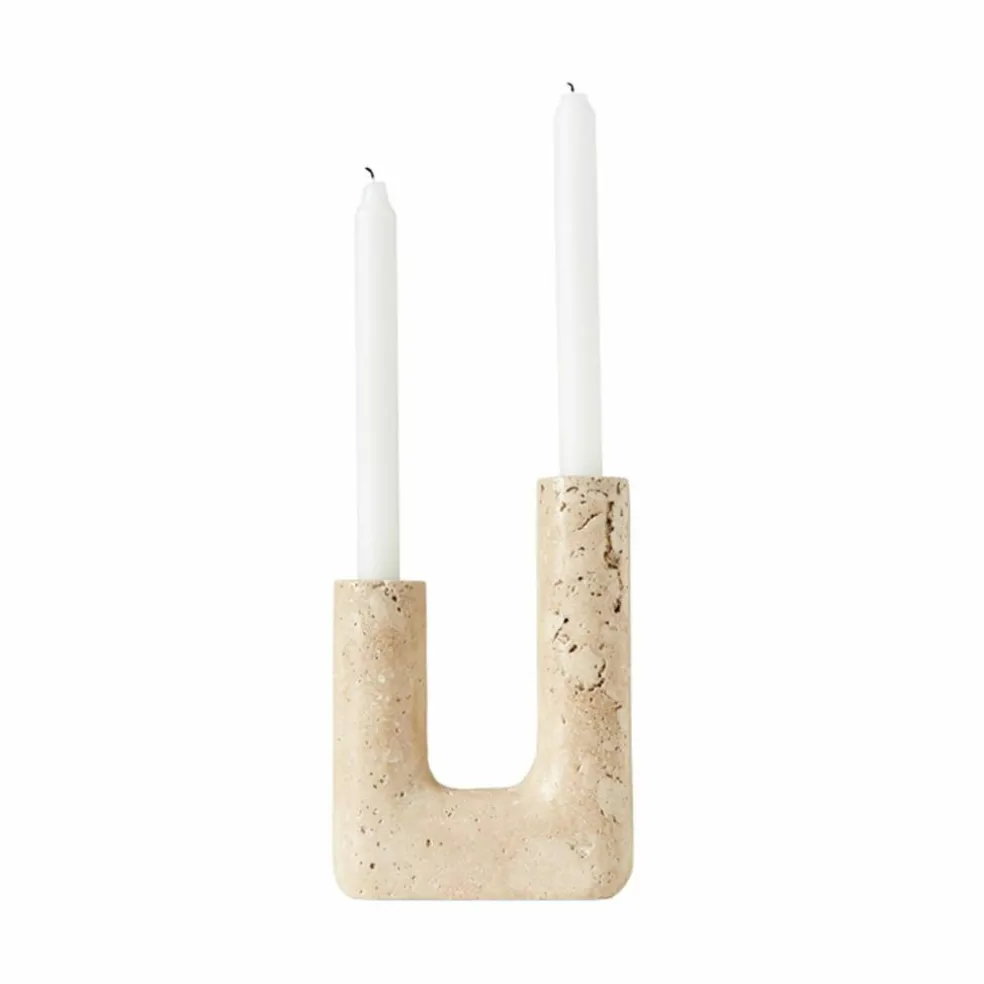 Minerva ljusstake, creme