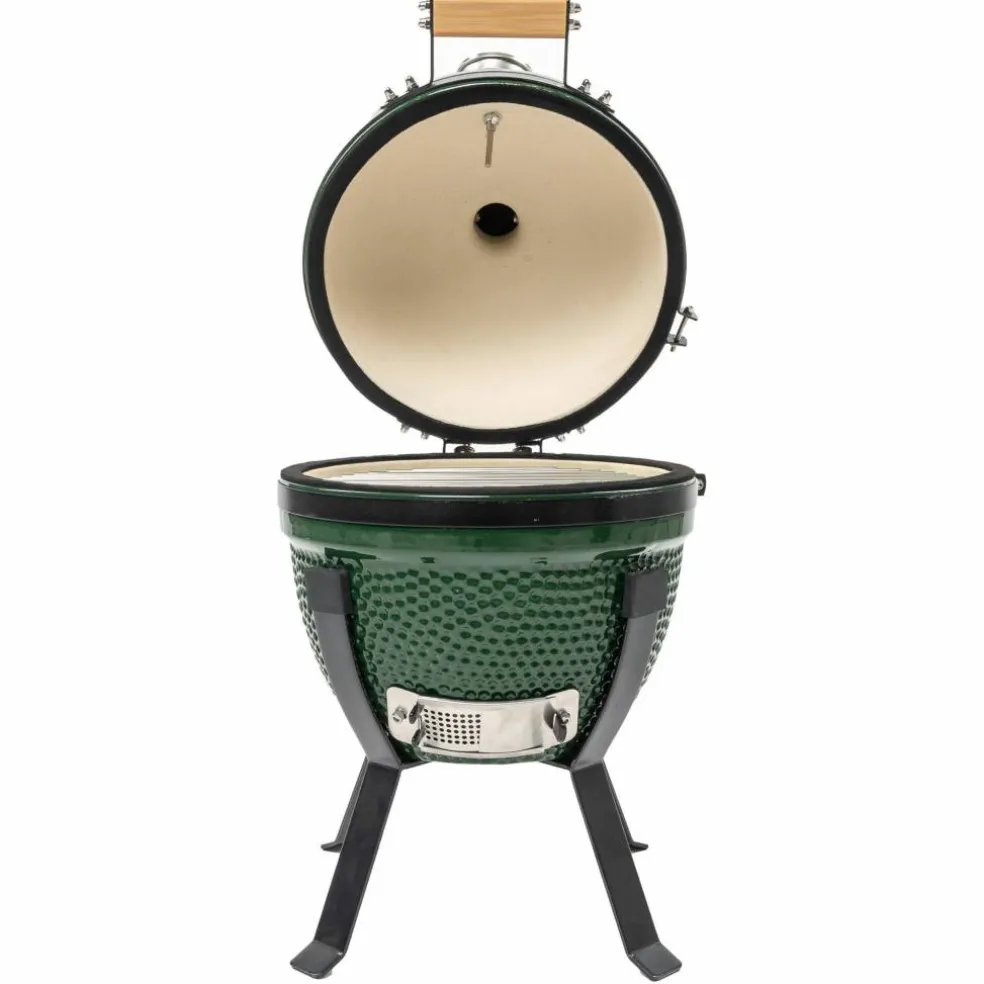 Mini kolgrill, grön