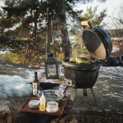 Mini kolgrill, svart