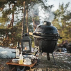 Mini kolgrill, svart