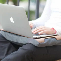 Mini Laptray Knäbricka Valnöt/Grå