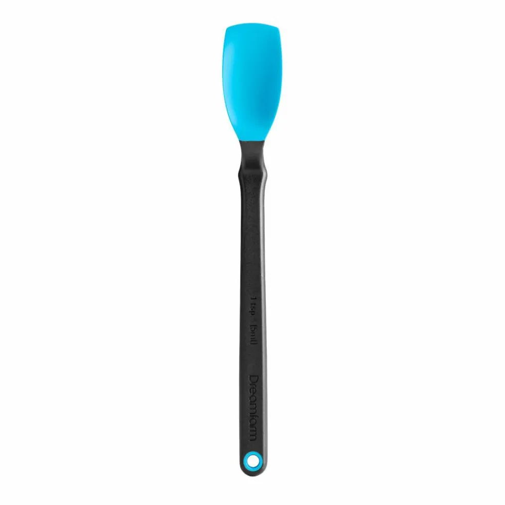 Mini Supoon skedformad slickepott, svart/blå