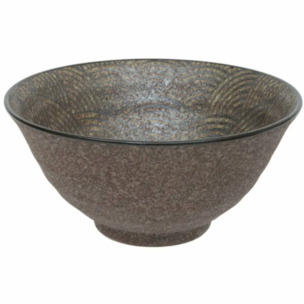 Minoyaki ramenskål, white